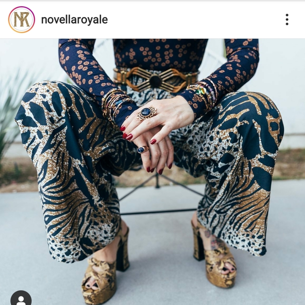 Novella Royale Pamela body suit and Leopard pants